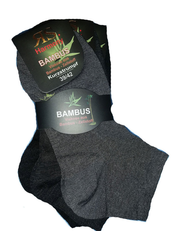 Bambus Kurzschaft Socken 6 Paar