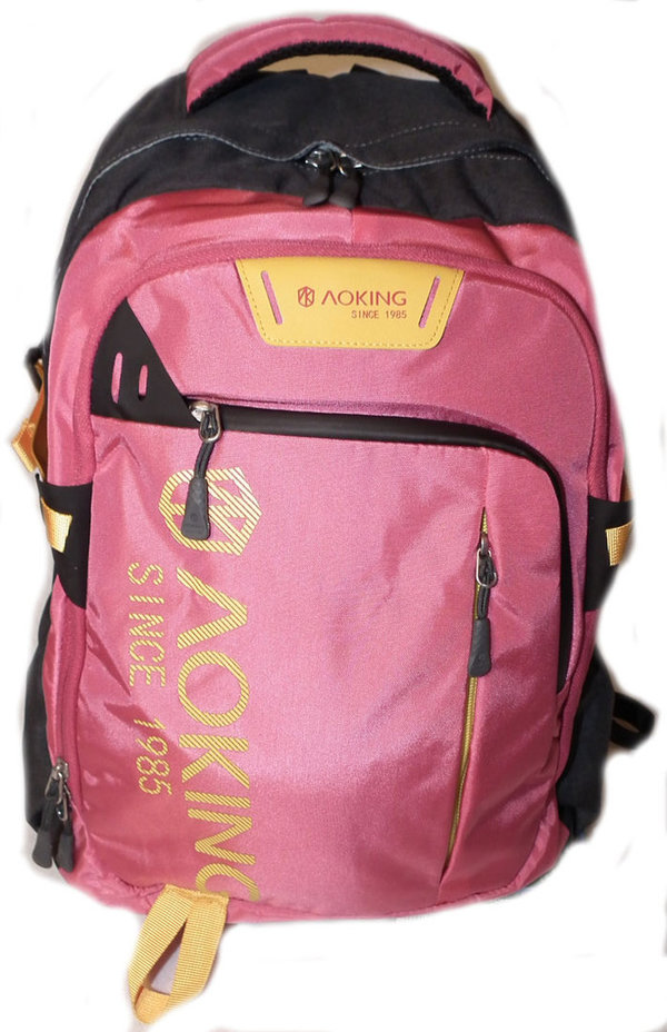 Schulrucksack für die Stadt auch zum wandern Rucksack in Pink AOKING